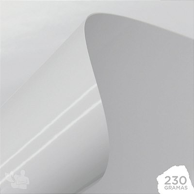 Vinil Adesivo Branco Brilho - Laser - Tradicional - A4 - 210x297mm