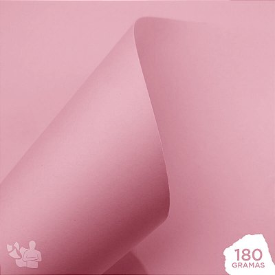 Papel Color Plus - Verona - Rosa Bebê - 180g - A4 - 210x297mm