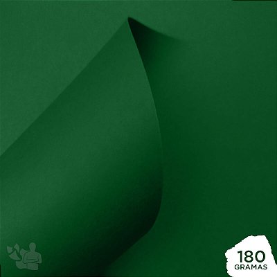 Papel Color Plus - Brasil - Verde Bandeira - 180g - A4 - 210x297mm