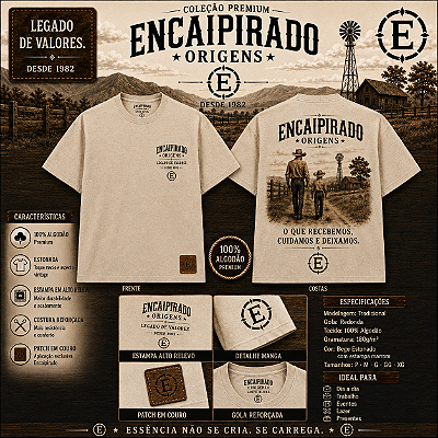 Camisetas Encaipirado Origens - LEGADO