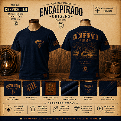 Camisetas Encaipirado Origens - CREPUSCÚLO