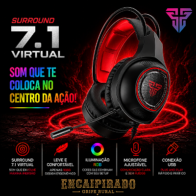 Headset 7.1 USB Fantech HG16