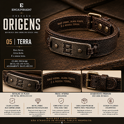 Pulseira Encaipirado Origens - TERRA