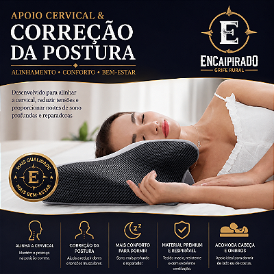 Travesseiro Cervical Ortopédico Postural