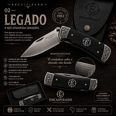 Canivete Encaipirado Origens - LEGADO