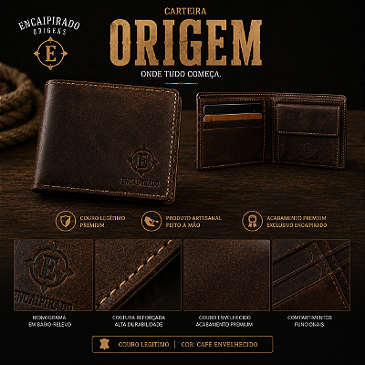 Carteira Encaipirado Origens - ORIGEM
