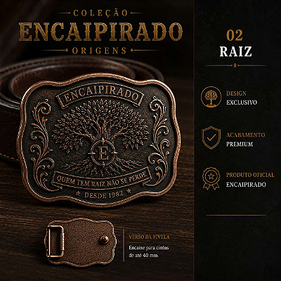 Fivela Encaipirado Origens - RAIZ