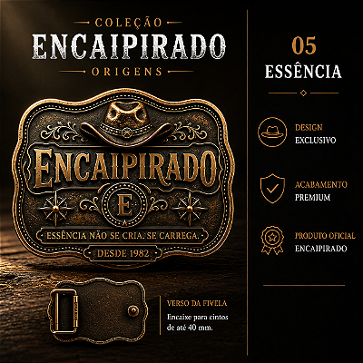 Fivela Encaipirado Origens - ESSÊNCIA