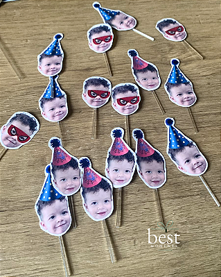 Mini topo docinho personalizado