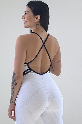 Macacão Essence Texturizado – Branco