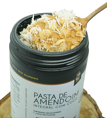 Combo 4x Pasta de Amendoim Integral com Coco 1kg - Squeeze (Zero Açúcar)