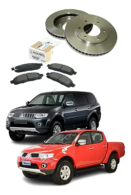 Kit Discos + Pastilha Diant Mitsubishi Triton +pajero