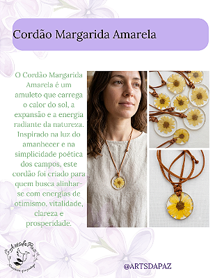 Cordão Margarida Amarela