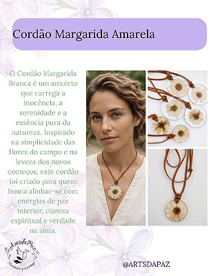 Cordão Margarida Branca