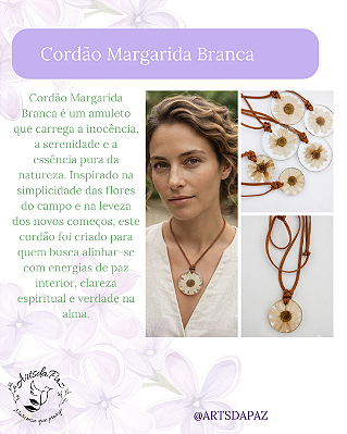 Cordão Margarida Branca