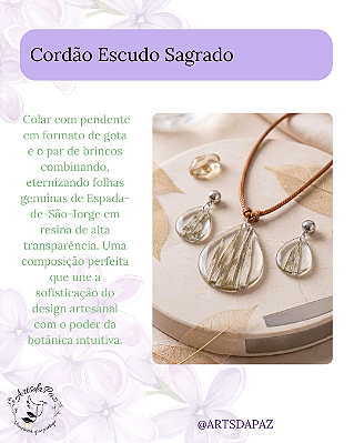 Conjunto Força & Proteção | Biojoia Espada-de-São-Jorge