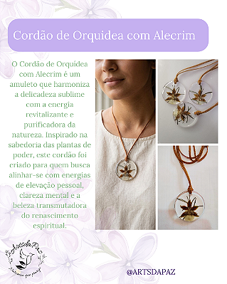 Cordão de Orquídea com Alecrim