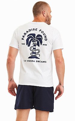 Camiseta Masculina Malha Algodão Estampada - Paradise Found