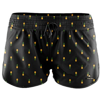 Shorts Praia Feminino Estampado LaVíbora - Abacaxi