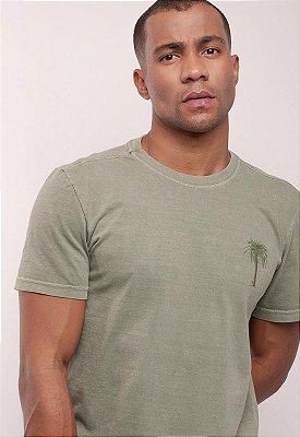 Camiseta Masculina de Malha Premium Estonada - Coconut