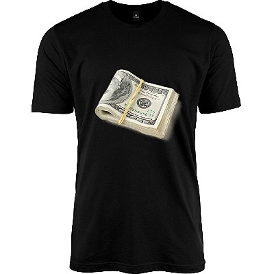 Camiseta Malha Algodão Estampada - Dollar