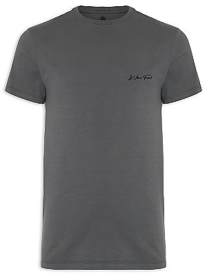 Camiseta Masculina de Malha Premium Básica LaVibora Freesoul - Gray Stoned