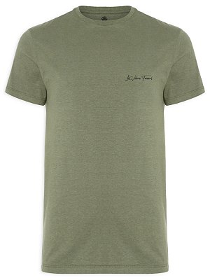 Camiseta Masculina de Malha Premium Básica LaVibora Freesoul - Green Stoned