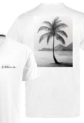 Camiseta Masculina Malha Algodão Estampada - Coconut Tree