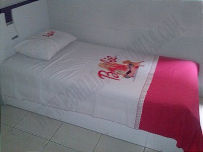 Lençol Solteiro Pintado Infantil c/ Fronha