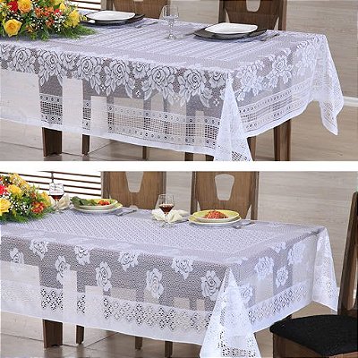 Toalha de Mesa 6 Cadeiras de Renda