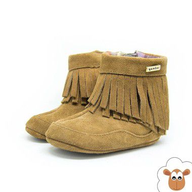Bota Infantil Gambo Castanho Franjas Bota Infantil Gambo Castanho Franjas