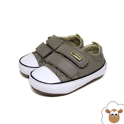 Tênis Infantil - Gambo - Cinza e preto - Velcro Tênis Infantil - Gambo - Cinza e preto - Velcro