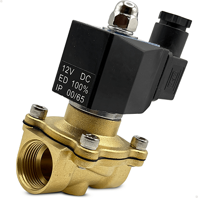 Válvula Solenoide 2/2 vias Rosca 3/4" BSP - 12v