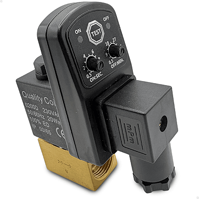 Válvula Purgador Eletrônico Rosca 1/2" + Timer - 220v