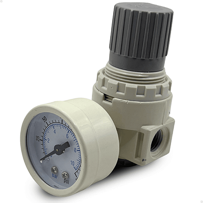 Regulador de Pressão Rosca 1/4" BSP 550l p/ minuto - AR2000