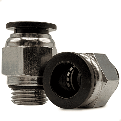 Conexão União Reta Macho Tubo 10mm - Rosca 1/4" BSP