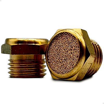 Silenciador de Bronze Sinterizado - Rosca 1/8" BSP