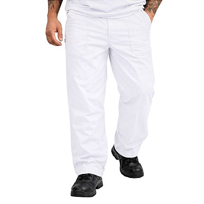 Calça De Brim Pesado Masculina Branca