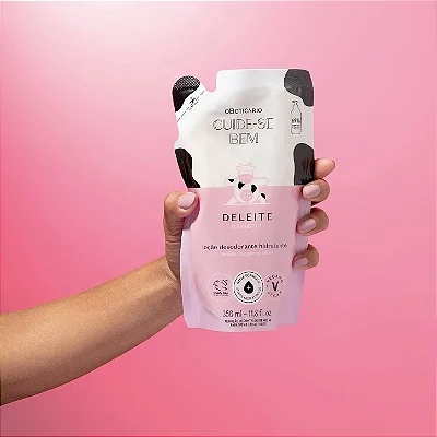 Refil Loção Desodorante Hidratante Corporal Cuide-Se Bem Deleite 350Ml
