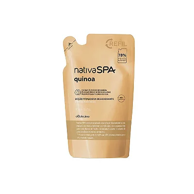 Refil Locão Firmadora Desodorante Hidratante Corporal Nativa Spa Quinoa 400Ml - Dsc