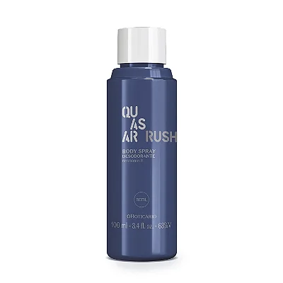 Refil Body Spray Quasar Rush Desodorante 100Ml