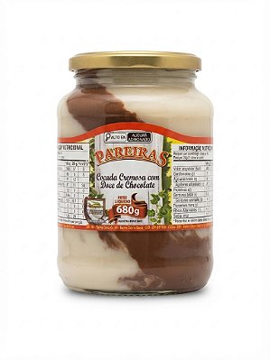 Cocada Cremosa com Doce de Chocolate Parreiras