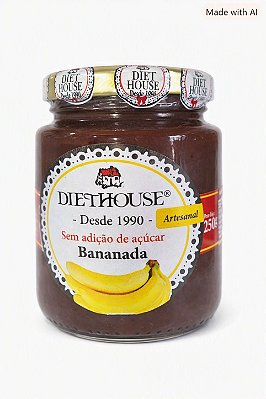 Bananada Sem Adição de Açúcar Diet House