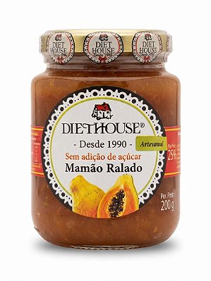 Doce de Mamão Ralado Sem Adição de Açúcar Diet House