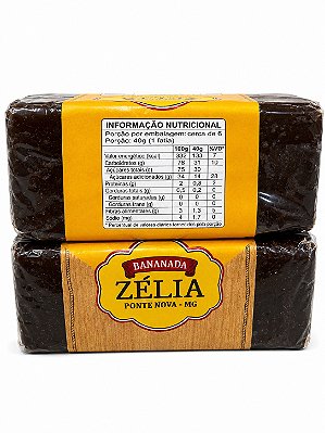 Bananada Zélia Ponte Nova MG 240g – Doce de Banana Tradicional