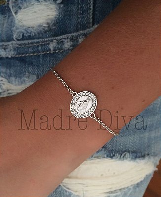 Pulseira Medalha Nossa senhora das graças