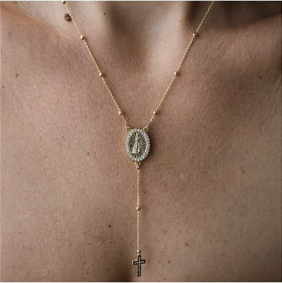 Colar estilo tercinho ouro