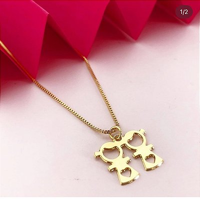 Colar pingente menina filha