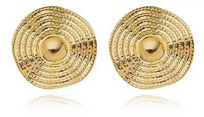 Brinco disco redondo grande