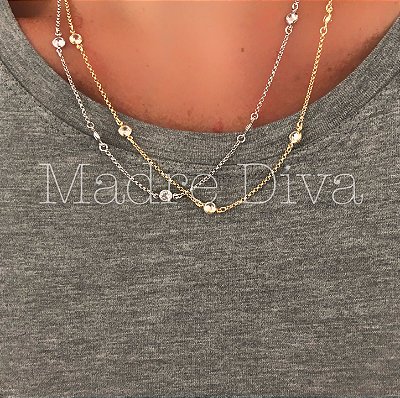 Colar tiffany ponto de luz